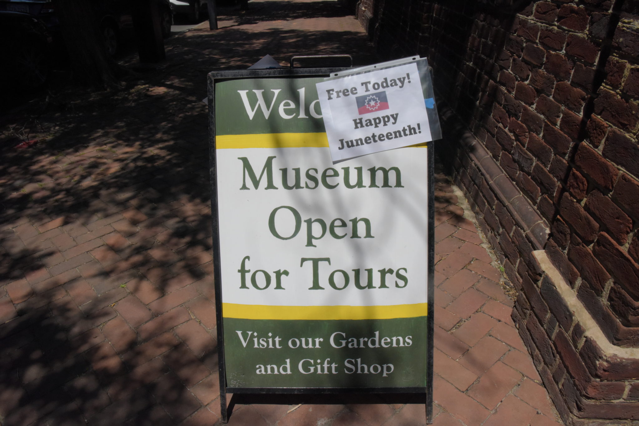 sign that reads Museum Open For Tours