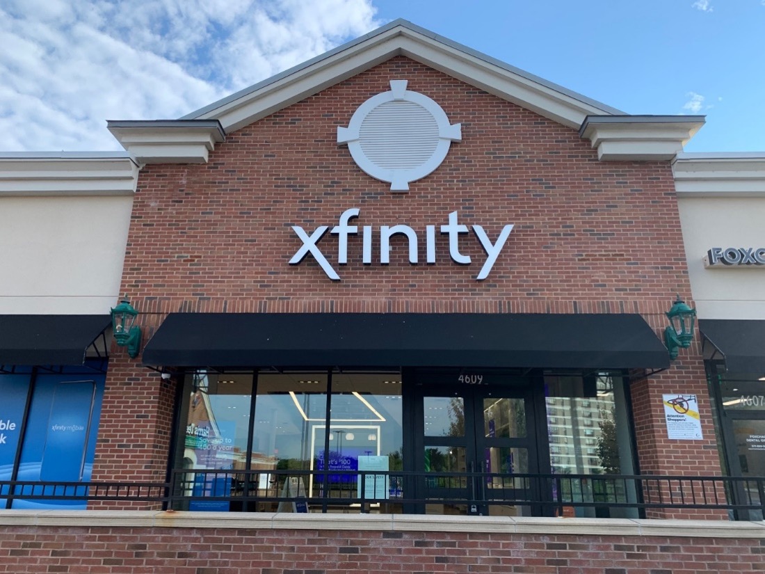 Exterior of Xfinity store at Shoppes at Foxchase