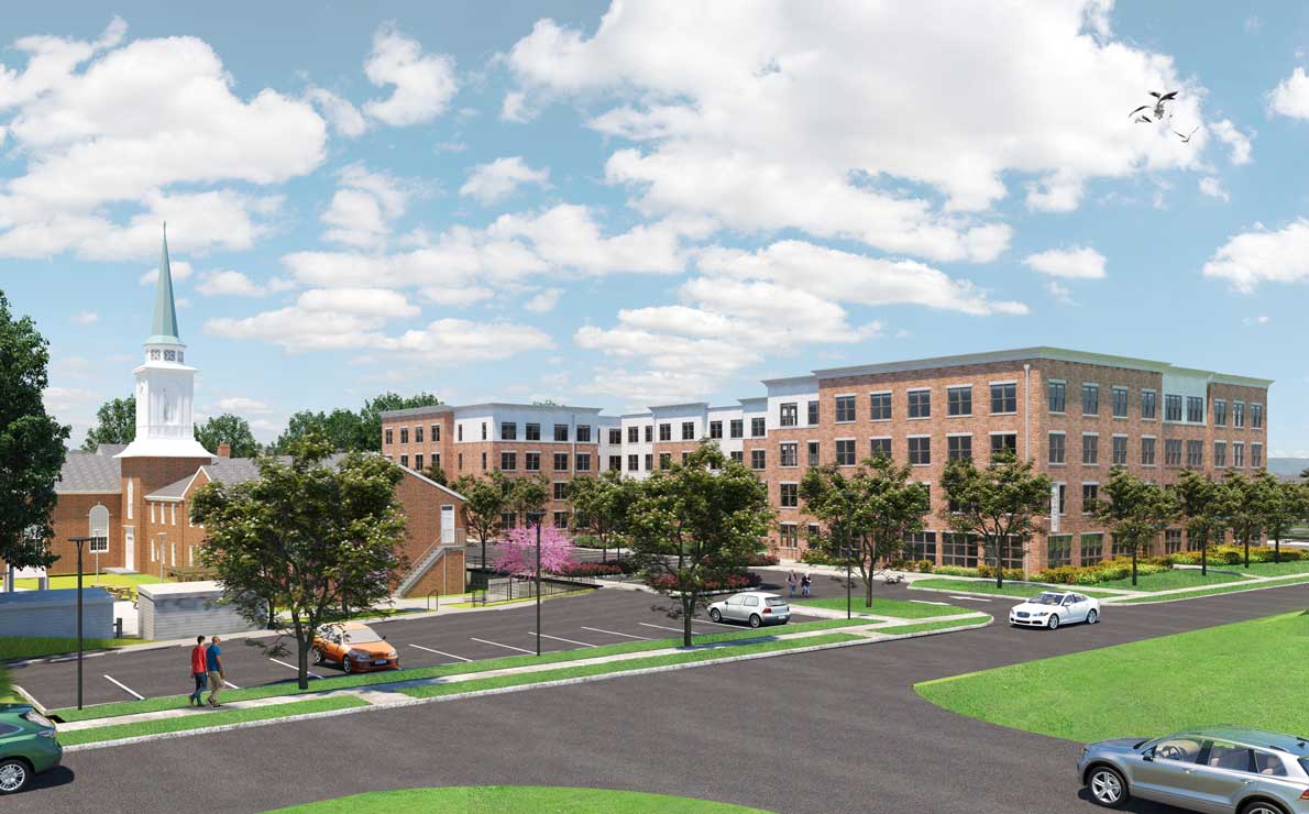 new affordable family housing unit Waypoint at Fairlington rendering