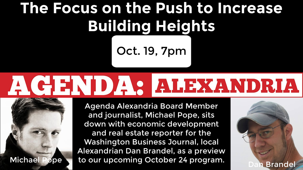 agenda alexandria poster promoting the october 19 interview