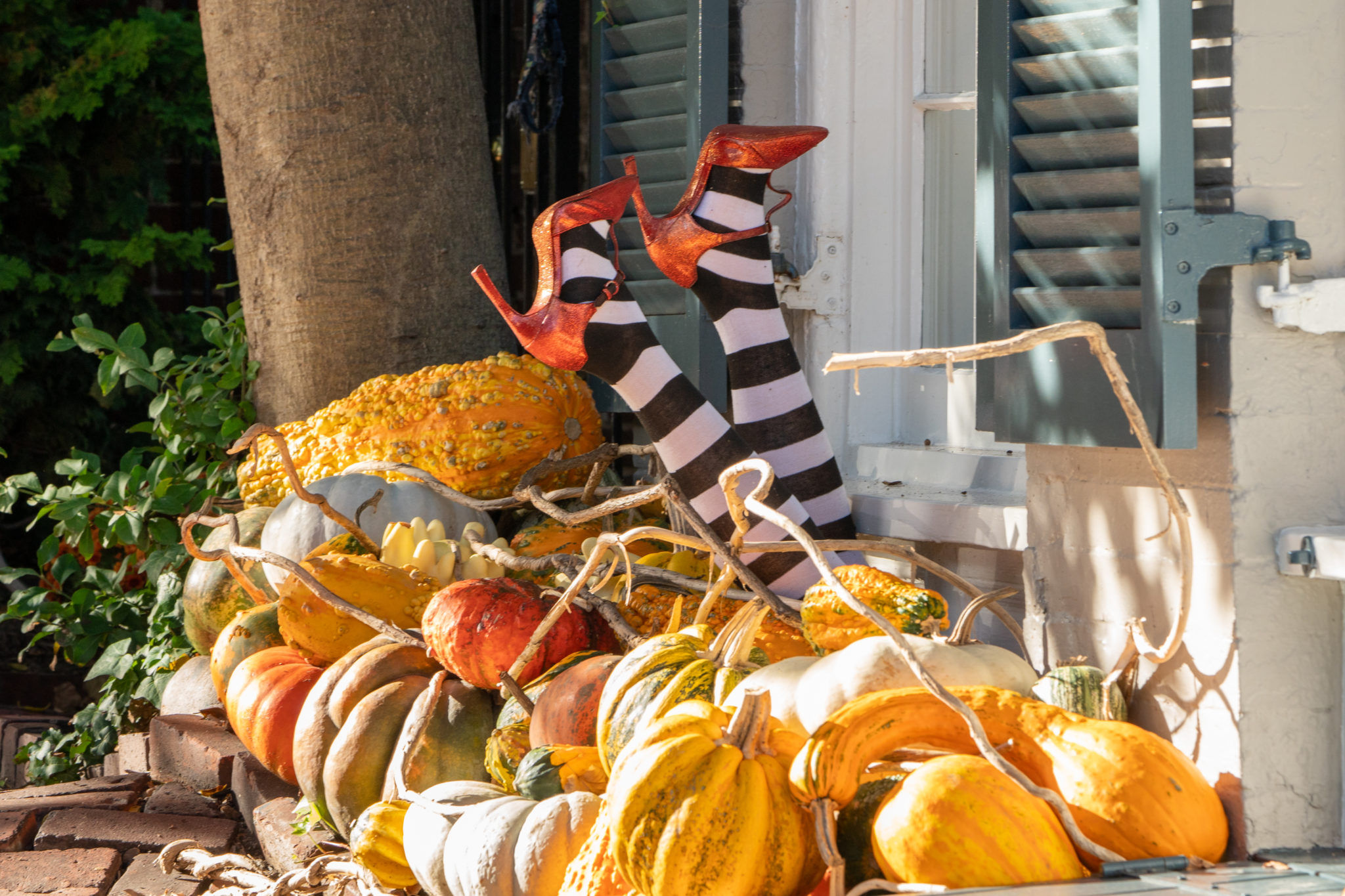  Halloween display on Captain's Row Alexandria