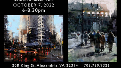 postcard of Mark Lague exhibit