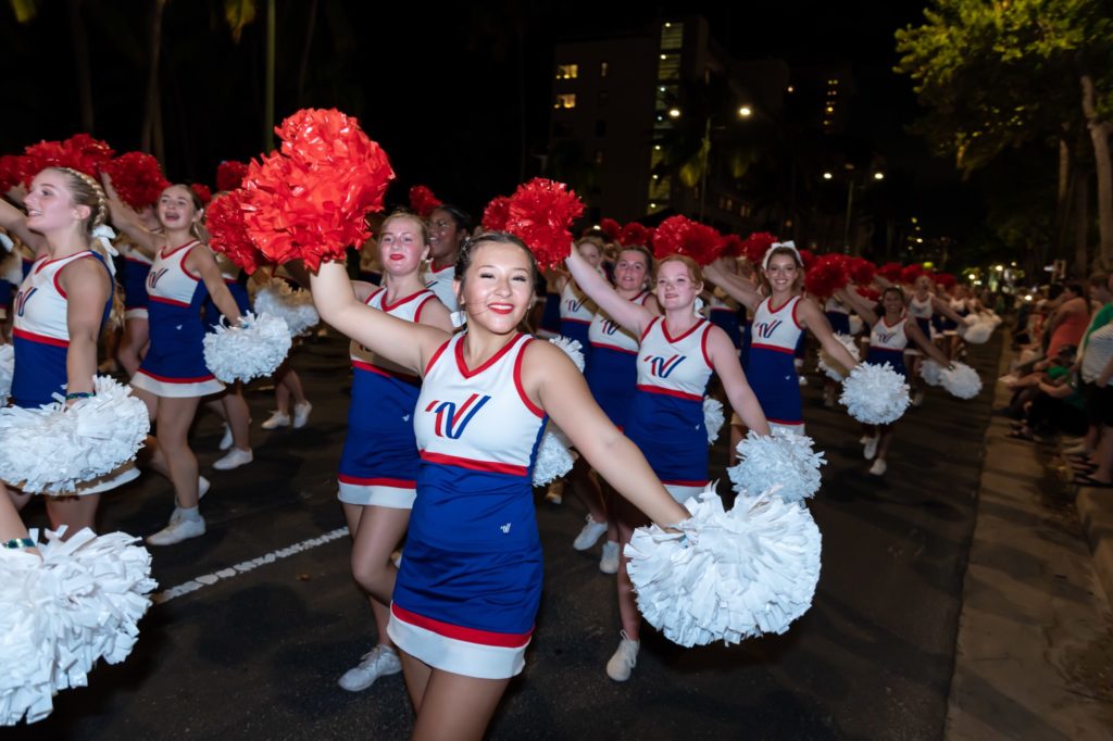 Dani Salinas honoring our veterans at the Pearl Harbor Memorial Parade.