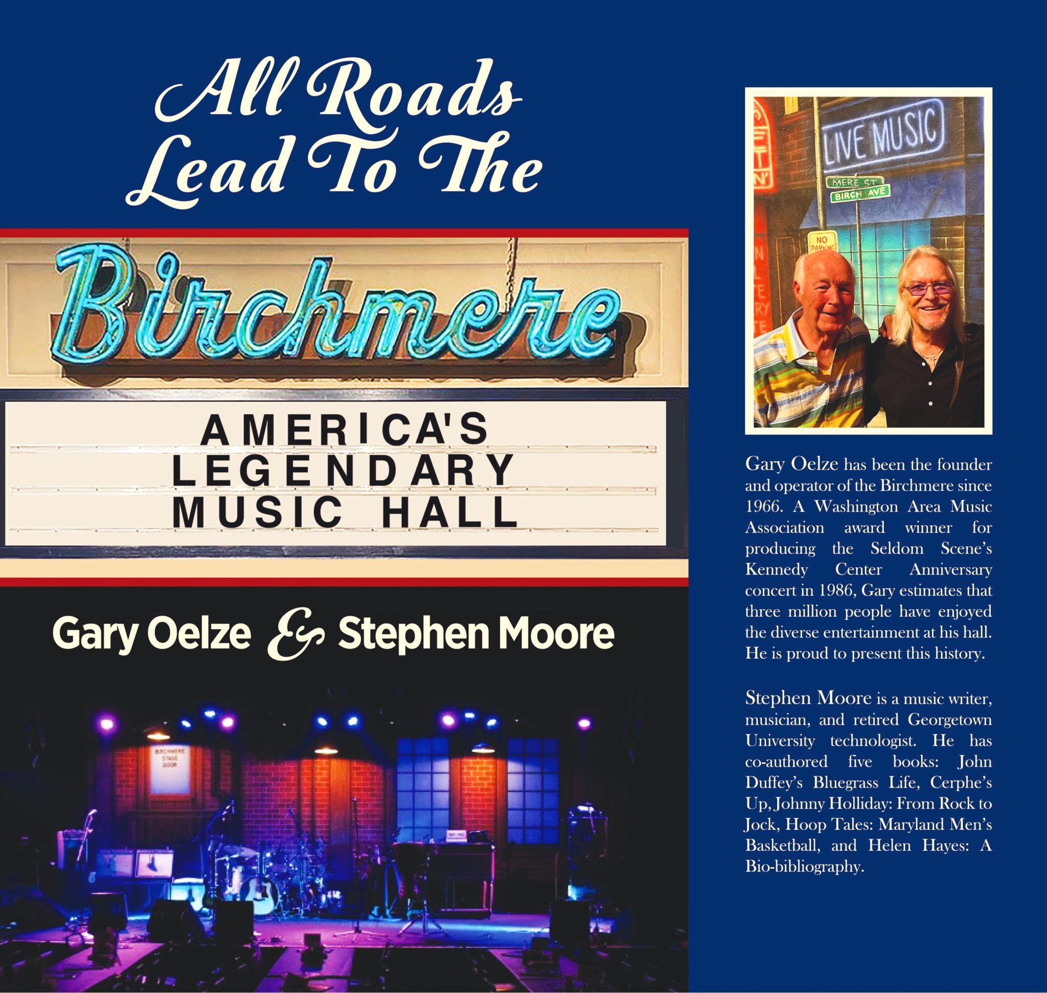 Book cover and jacket for "All Roads Lead To The Birchmere" (Image: Steve Houk)