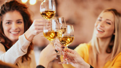 Women celebrating with wine. Photo: istockphoto.com licensed to The Zebra Press LLC.