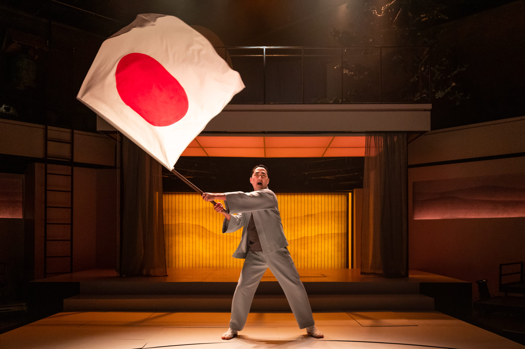 Nicholas Yenson (Perry) in Pacific Overtures at Signature Theatre. Photo by DanielRader