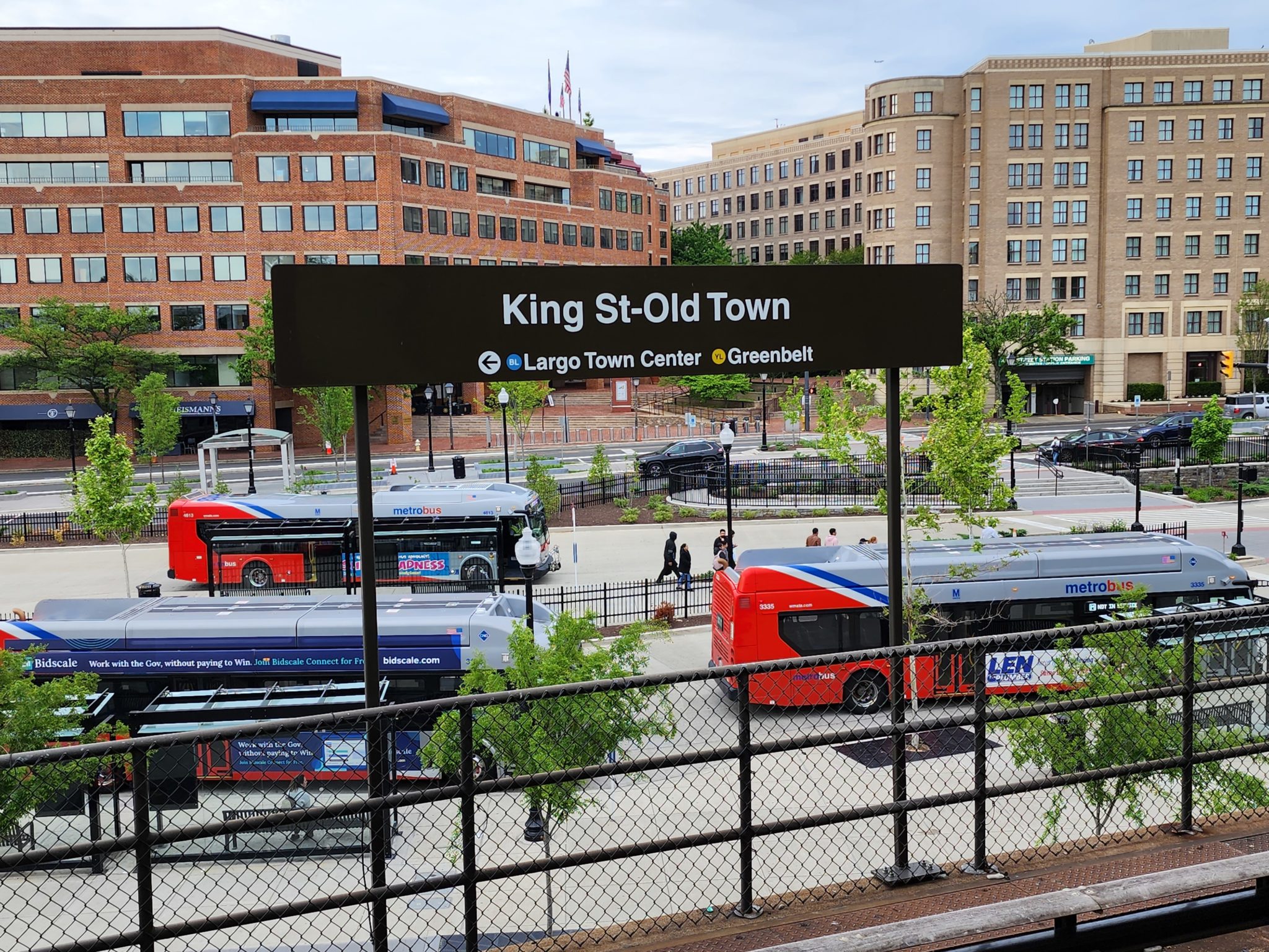 King Street-Old Town Metro Station. (Photo: Judith Fogel)