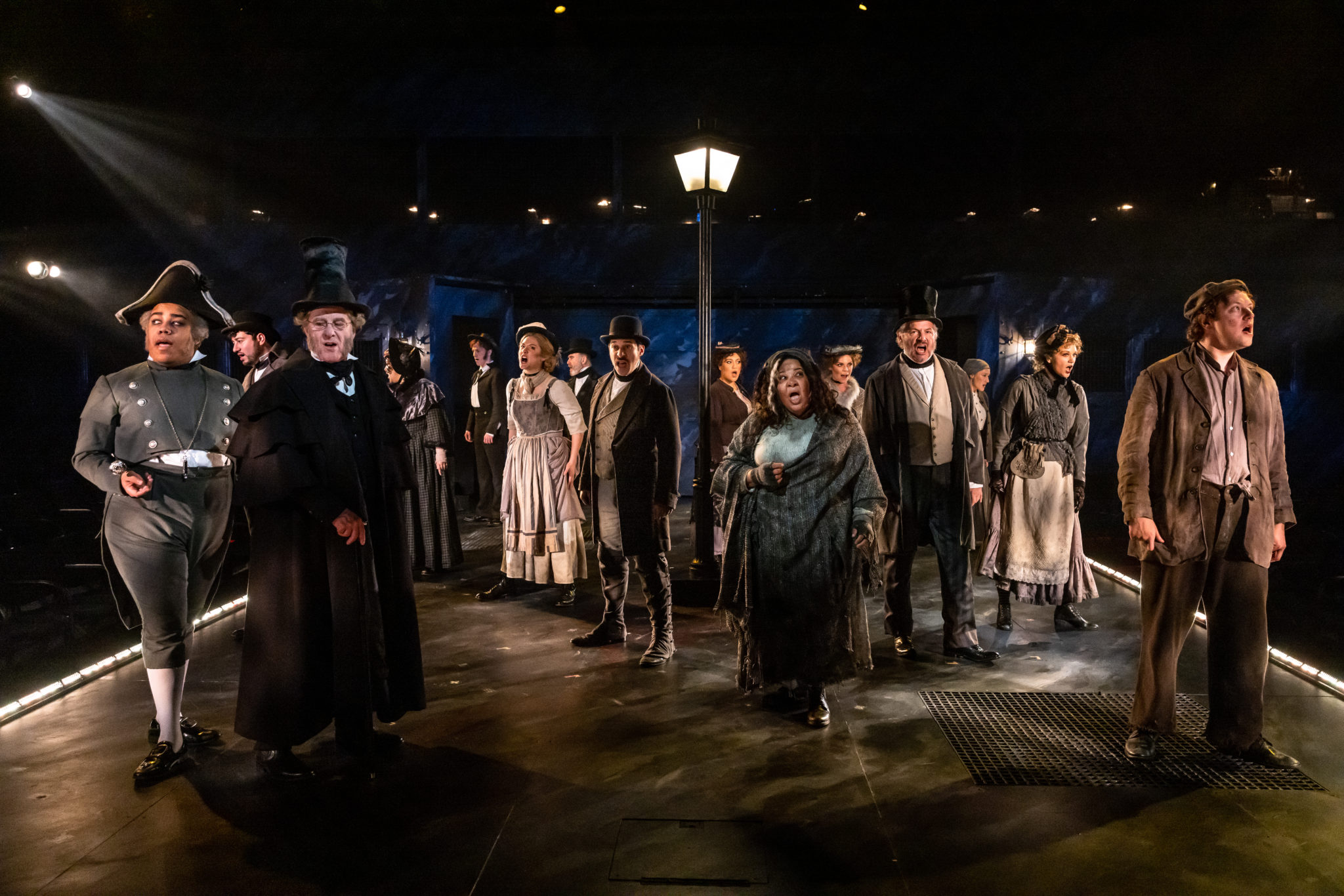 The cast of Sweeney Todd at Signature Theatre. Photo by Christopher Mueller