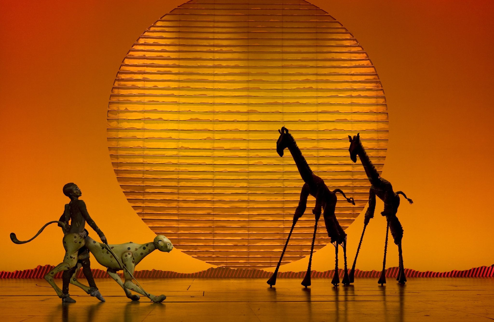 Cheetahs and Giraffes in The Lion King.