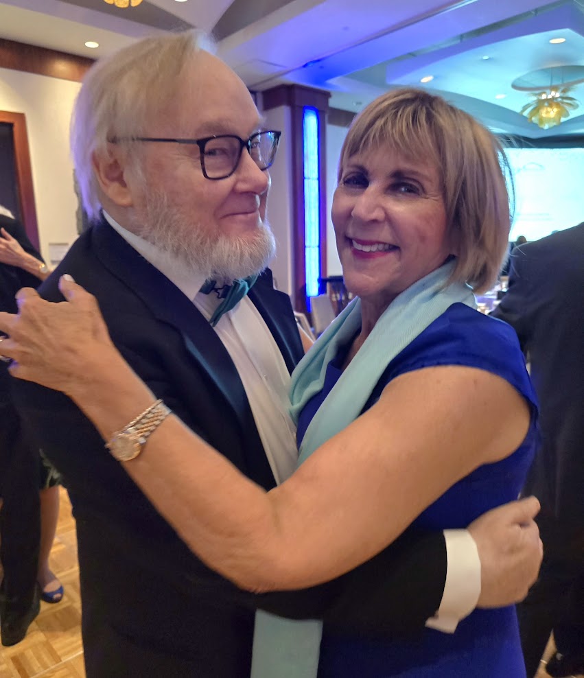 Arthur Sauer, recipient of the 2016 SSA Service Award and former board member, dancing with Janet Barnett, former executive director of Senior Services of Alexandria. Photo: Lucelle O’Flaherty