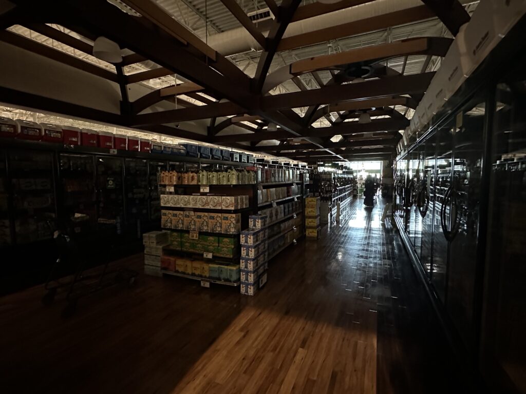 Pic 1 darkened store