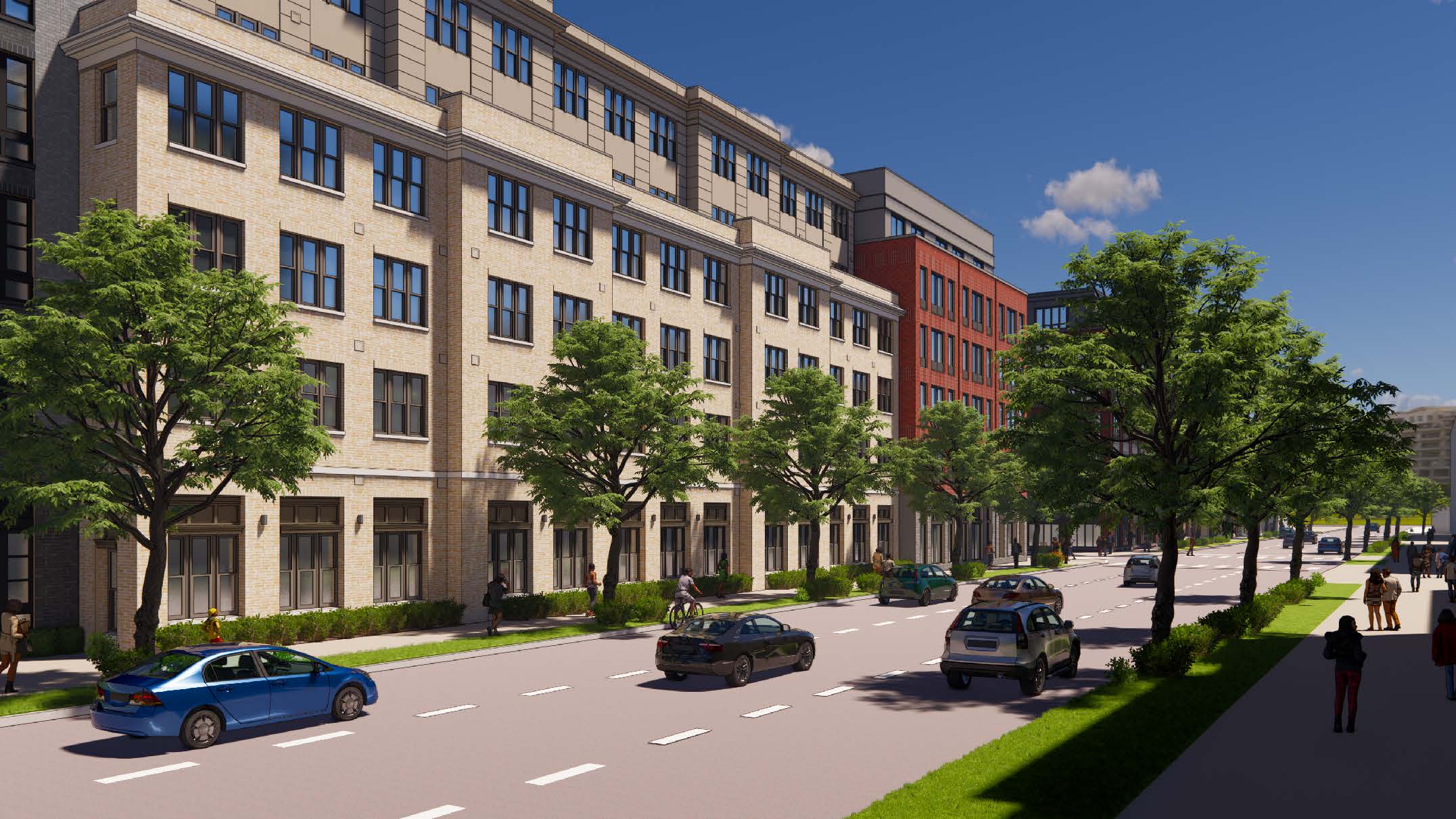 ARHA Rendering of Exterior of Samuel Madden Homes