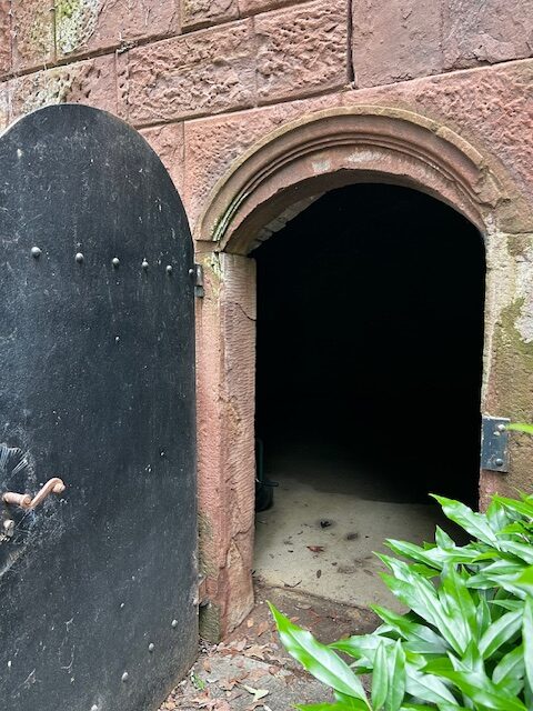 open door to vault