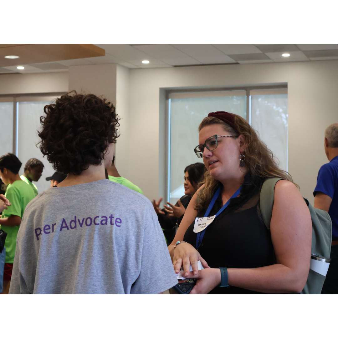 Photo by Chloe YokitisStudents connect with City and community leaders during the 2024 Youth Leadership Conference networking session to learn about different career paths and explore leadership roles, internships, and volunteer opportunities available to Alexandria youth. 