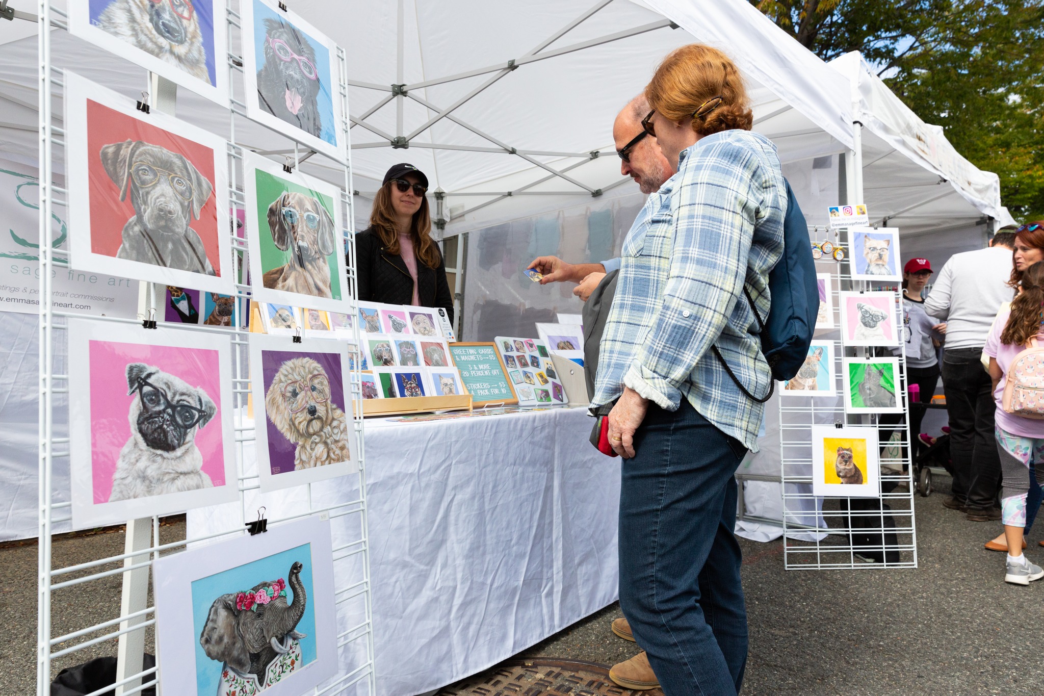 Emma Sage of Emma Sage Fine Art at Art on the Avenue.