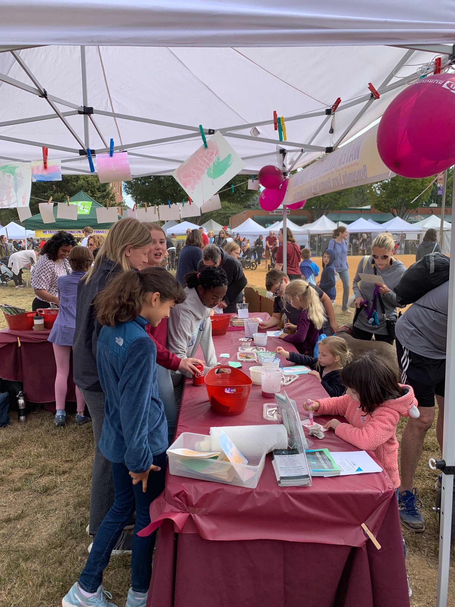 Inspiring the next generation of artists, local nonprofits host free children’s craft activities during Art on the Avenue.