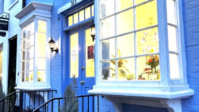 Ariella Shoshana Blue Building Perfume Store Exterior