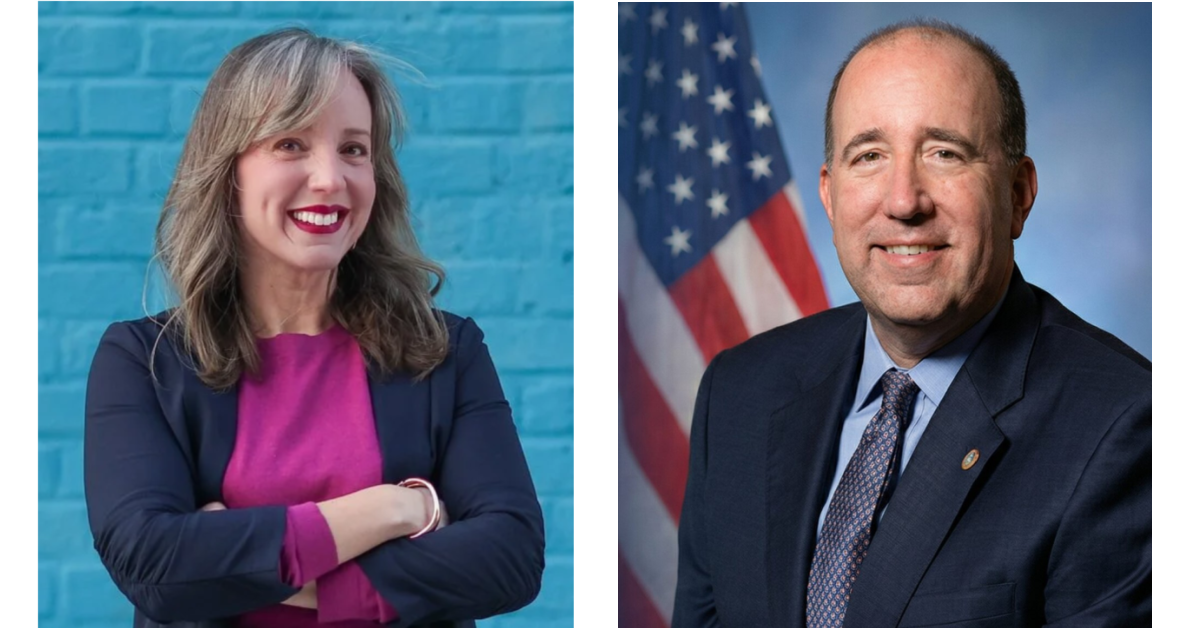 Headshots of Sandy Marks and Frank Fannon who will face each other in a heated contest for one City Council seat.