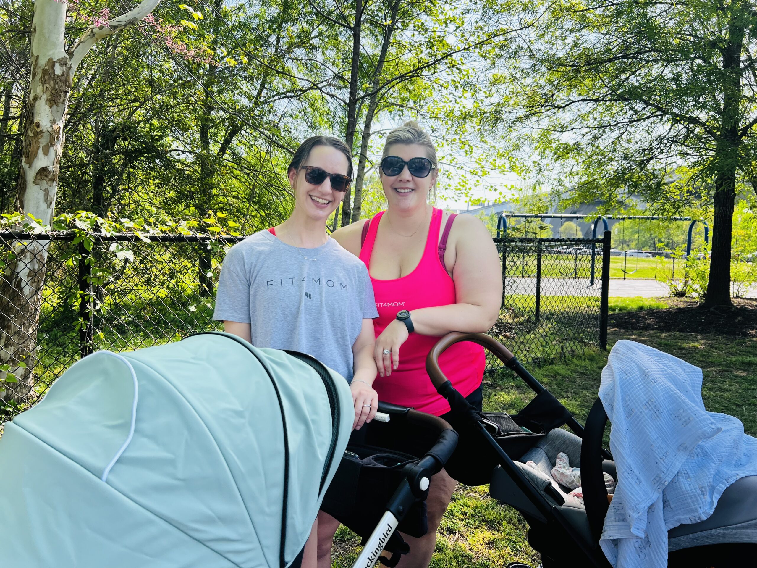 L-R: Fit4Mom Alexandria co-owners Emily Martini and Monica Lynn Morgan take pride in ensuring the program is tailored to support mothers exactly where they are in their journey.
