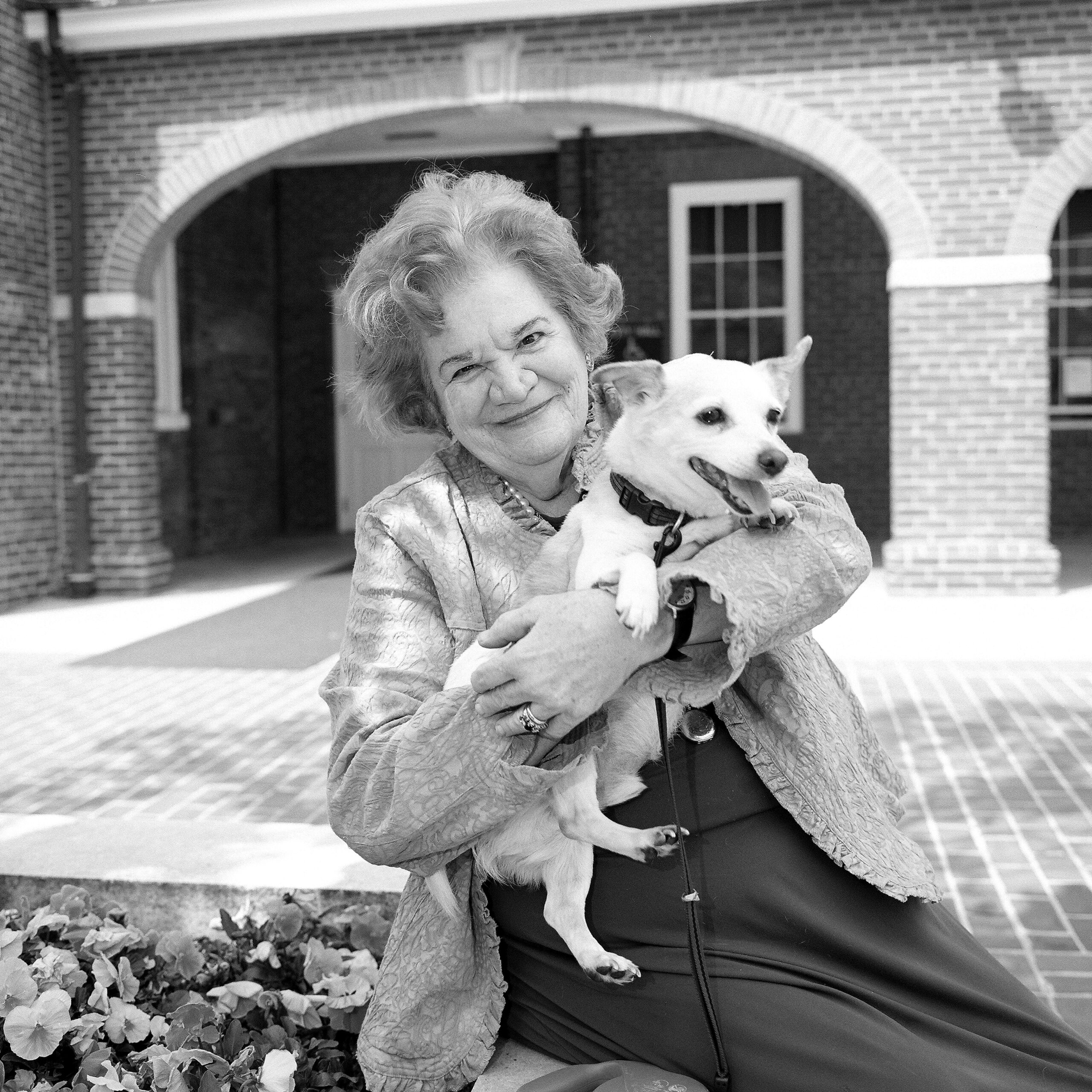 Lawson Vola Lawson with Jack, her Jack Russell terrier