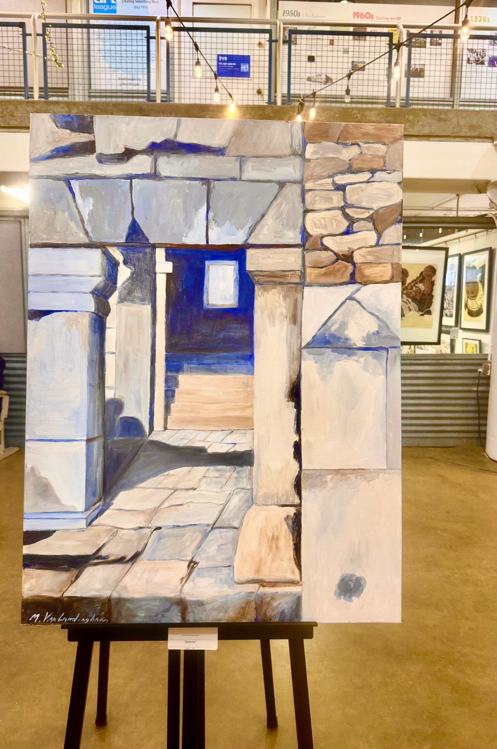 VanLandingham03 Ephesus, acrylic painting on canvas, 2019 by Marian Van Landingham. Photo Kelly MacConomy