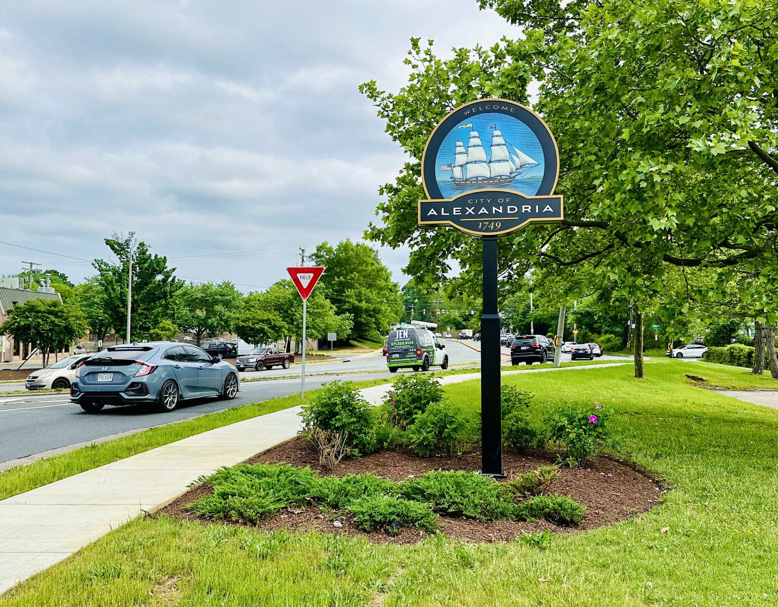 One of the 13 Gateway Welcome Signs