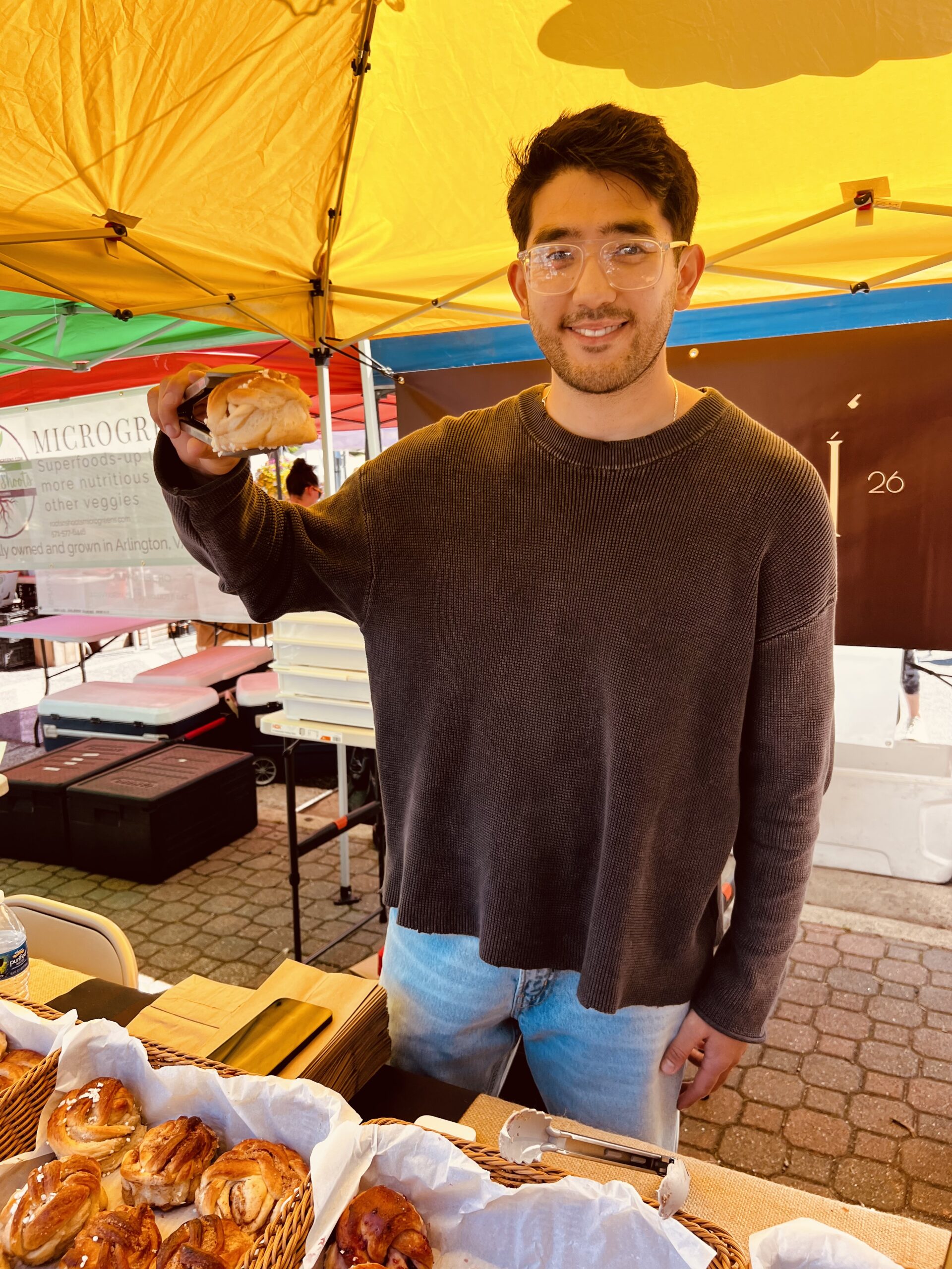 Be on the lookout for the ALARI Artisan Bakery sign; though AB is a newcomer to both the market and the craft of baking, his artisan pastries have already become a highly sought-after Saturday morning staple.