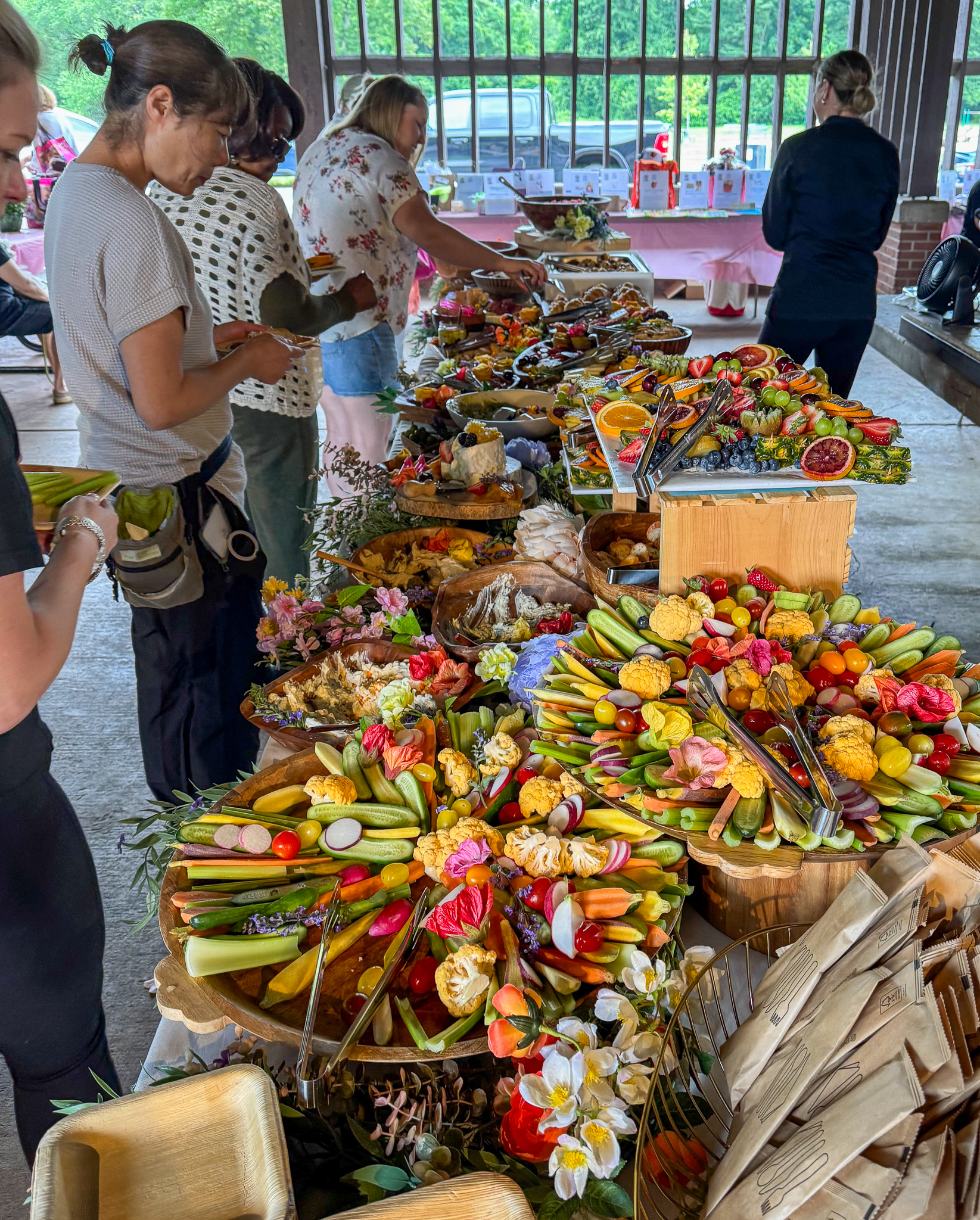 The world’s largest charcuterie board, by Crudités All Day, is as delicious as it is photogenic.