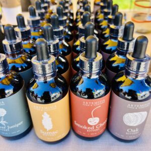 A stroll by Artemisia Farm & Vineyard’s stand finds a wide variety of Aperitifs and Cocktail Bitters available!
