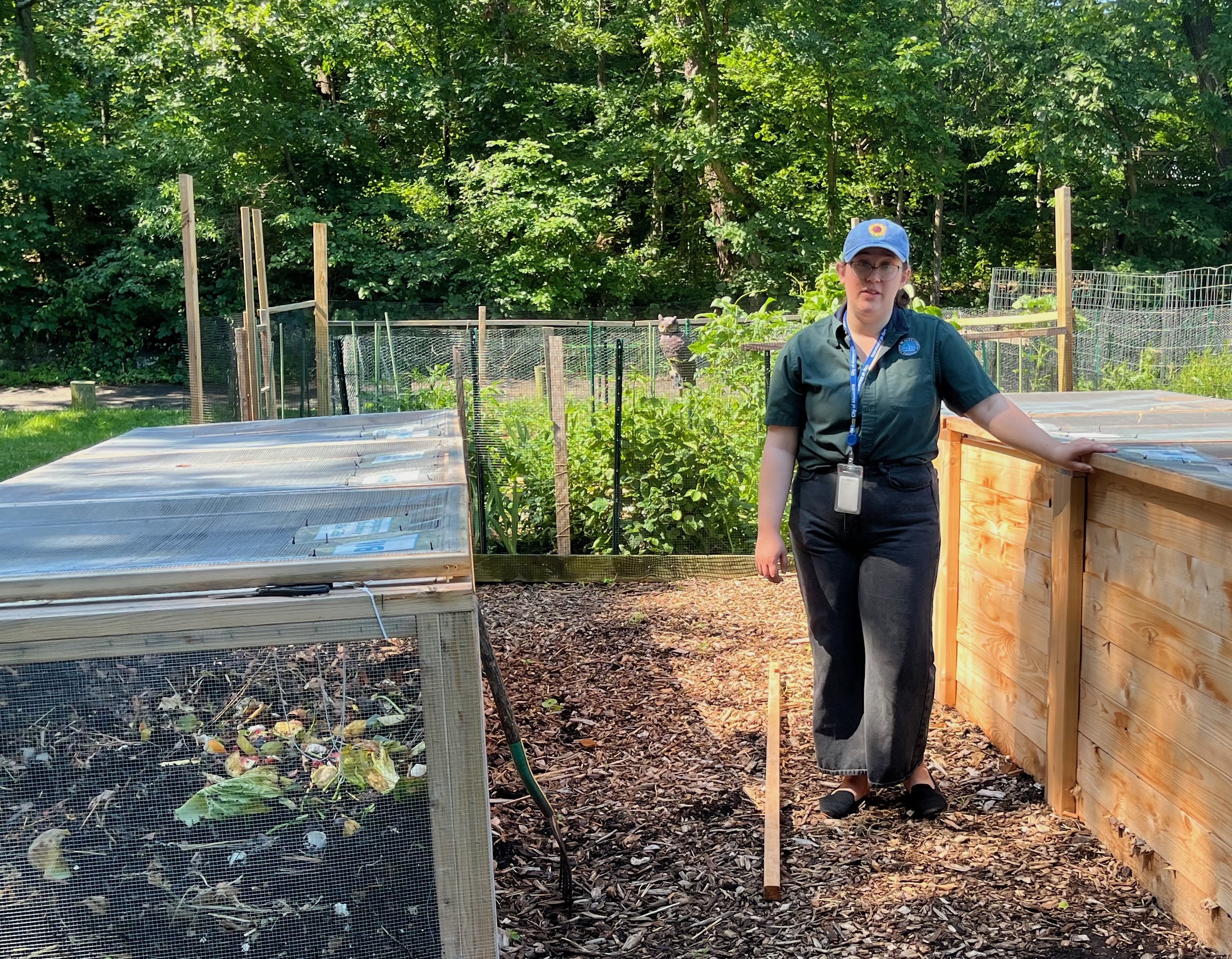Katrina Napora, who studied environmental science and policy as a graduate student and environmental biology as an undergraduate, offers support to the community gardens boards and oversight to the city’s wide-ranging community gardens program.