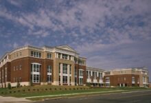 Exterior of Alexandria City High School’s King Street Campus in Alexandria, Virginia.