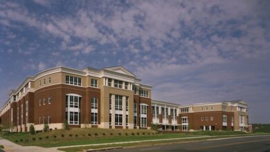 Exterior of Alexandria City High School’s King Street Campus in Alexandria, Virginia.