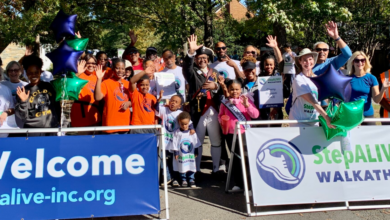 Walkers gathered at a previous ALIVE! StepALIVE! Walkathon in Alexandria.