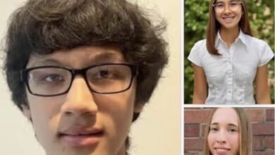 Alexandria City High School National Merit semifinalists Josiah Baldwin, Zoe Foster and Lucy Hunnicutt