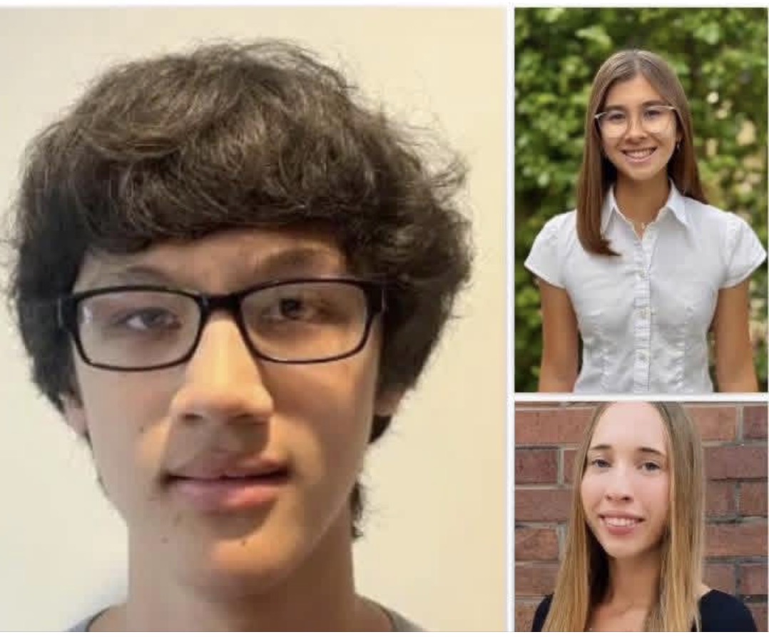 Alexandria City High School National Merit semifinalists Josiah Baldwin, Zoe Foster and Lucy Hunnicutt