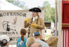 Mount Vernon Colonial Market and Fair with traditional artisans and handmade goods