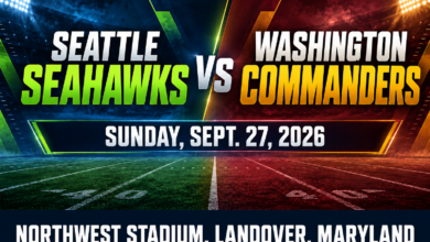 Commanders scoreboard graphic
