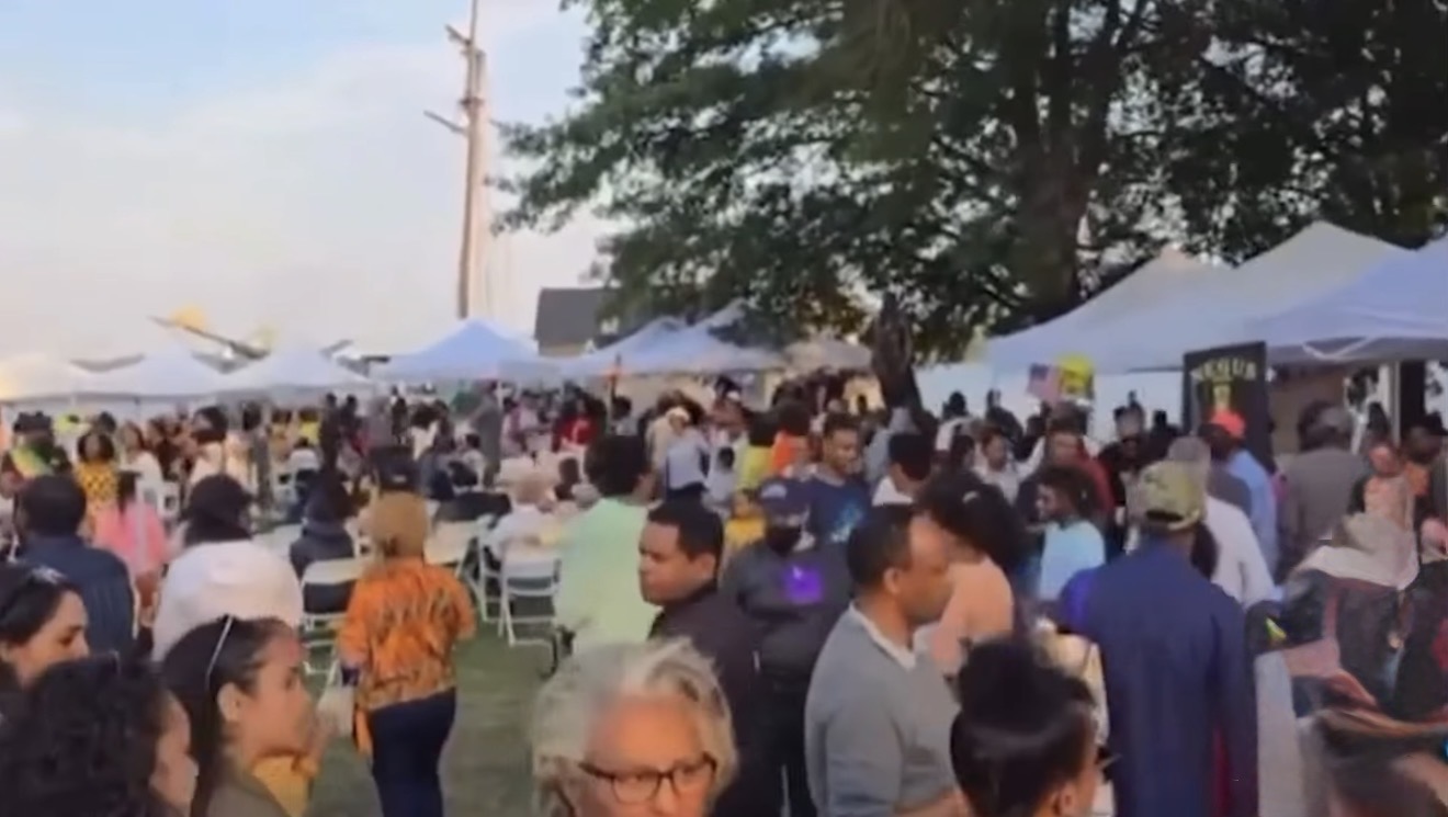 Crowd attending the Ethiopian Fall Festival in Alexandria, Virginia