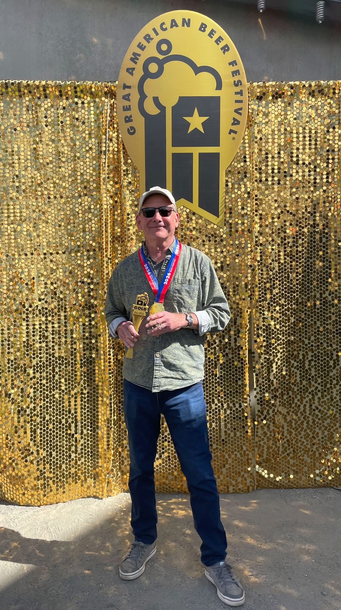 Bill Butcher celebrates Port City Oktoberfest gold at the 2026 Great American Beer Festival Port City Brewing founder Bill Butcher holds the gold award for Oktoberfest at the 2026 Great American Beer Festival