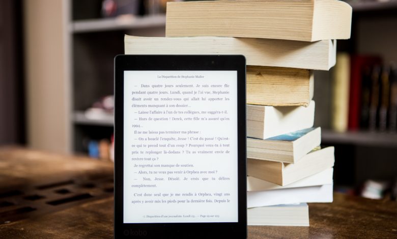 books and tablet