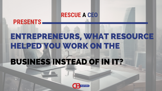 What resource helped you work on the business instead of in it?