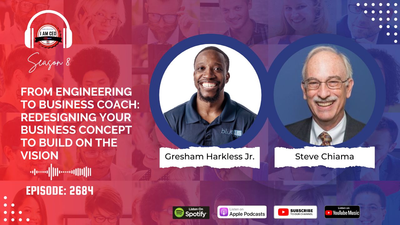 Podcast promotional graphic featuring hosts Gresham Harkless Jr. and Steve Chiama, episode title, and episode number 2684, with streaming platform logos at the bottom. Podcast promotional graphic featuring hosts Gresham Harkless Jr. and Steve Chiama, episode title, and episode number 2684, with streaming platform logos at the bottom.