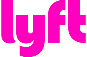 The Lyft logo in bright pink lowercase letters on a white background.