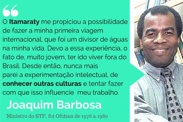 Joaquim Barbosa, ministro do STF e ex-Oficial de Chancelaria