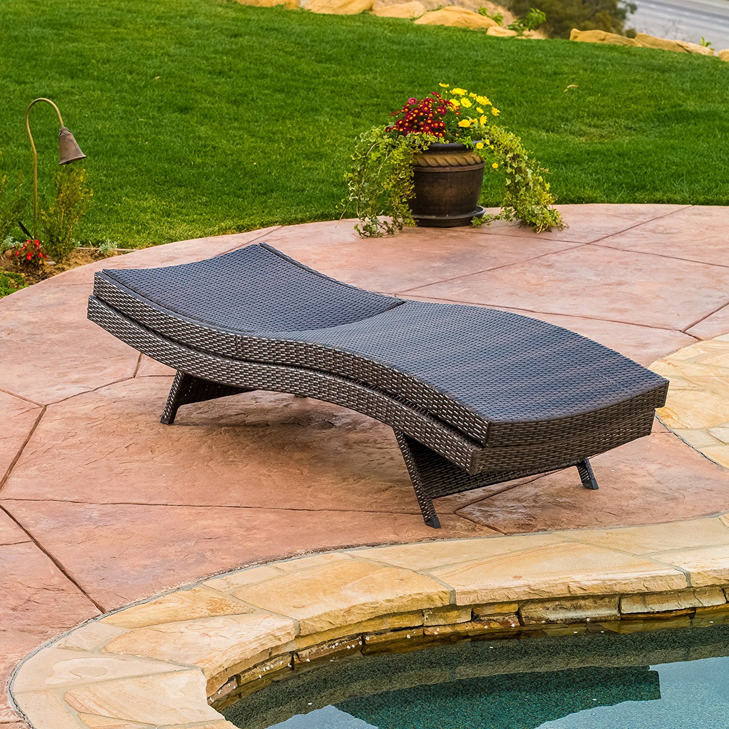 Lakeport Outdoor Adjustable Chaise Lounge Chair (set of 2)