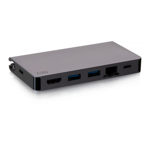 C2G USB-C 5-in-1 Compact Dock with HDMI, 2x USB-A, Ethernet, and USB-C  Power Delivery up to 100W - 4K 30Hz - Creative IT