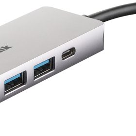 D-Link DUB-M520 notebook dock/port replicator Wired Thunderbolt 3 Aluminium, Black