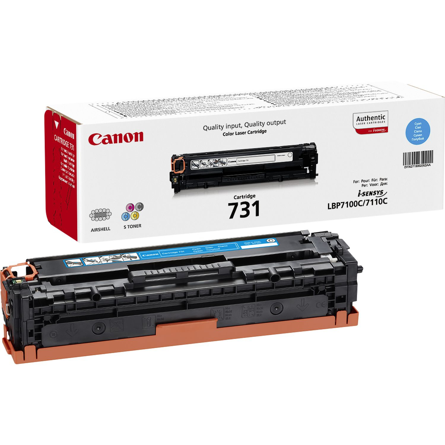 Canon 731 toner cartridge 1 pc(s) Original Cyan - Creative IT