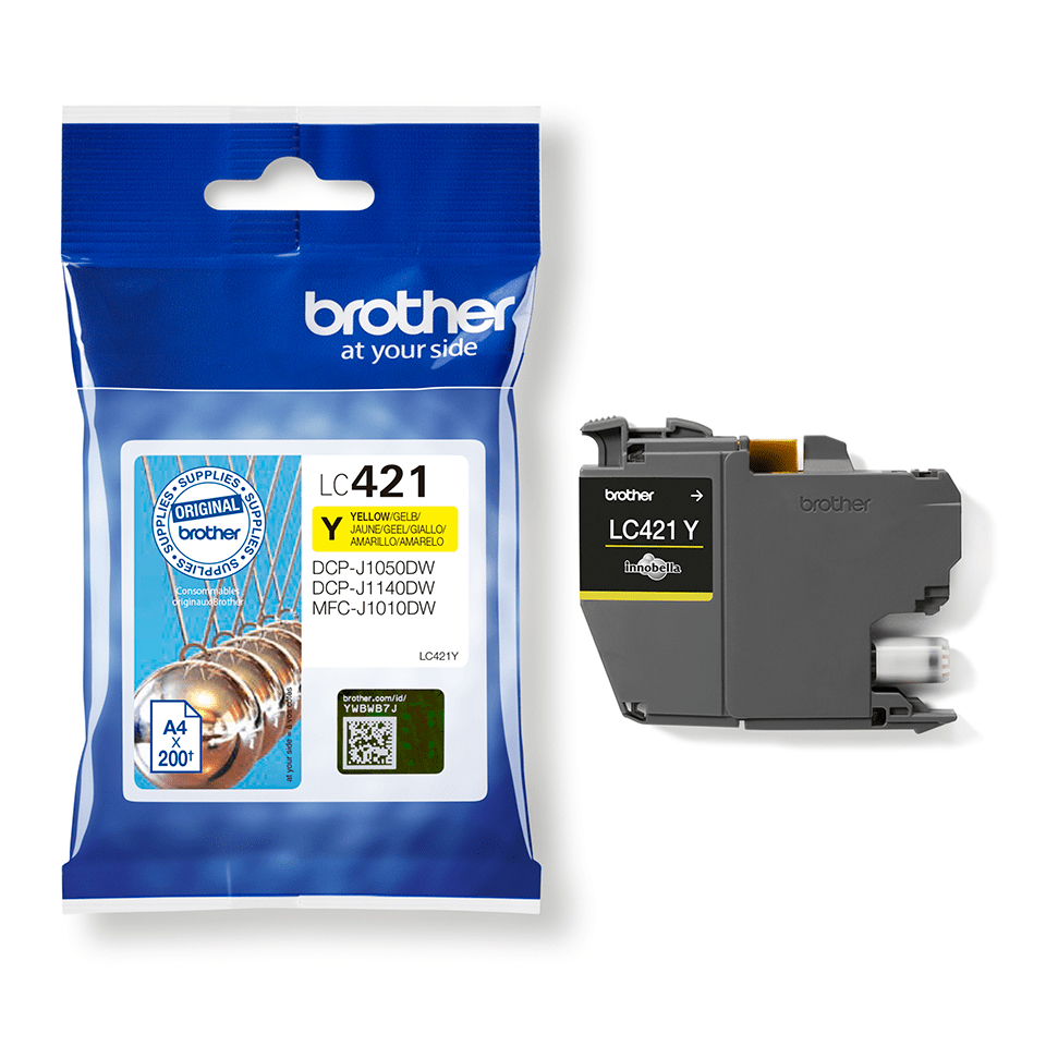 Compatible Brother LC421 XL Yellow Ink Cartridge