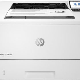 HP LaserJet Enterprise M406dn, Print, Compact Size; Strong Security; Two-sided printing; Energy Efficient; Front-facing USB pri